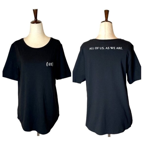 Universal Standard Black All Of Us As We Are Short Sleeve Oversized Tee Size XXS - Picture 2 of 8